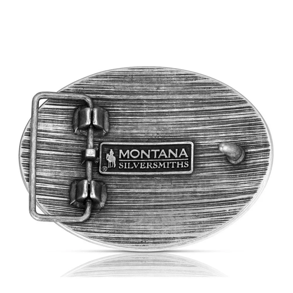 Montana Silversmiths Show Lamb Antiqued Belt Buckle - NEW